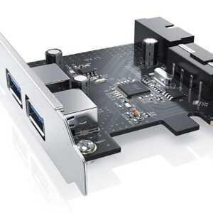 Scheda PCIe 2 Porte USB 3.0 e 1 Porta Interna - Controller Header - hub USB Interno