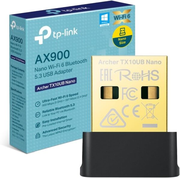 Adattatore USB AX900 Nano Wi-Fi 6 Bluetooth 5.3 Tp-Link