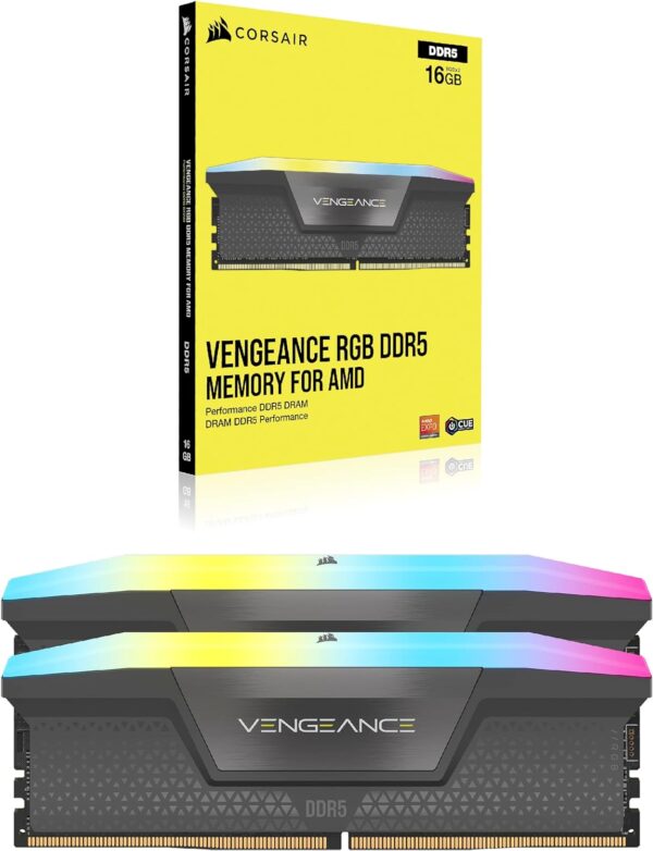 32GB (2x16GB) DDR5 6000MHz Vengeance RGB Corsair