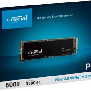 500Gb NVMe SSD P3 Crucial