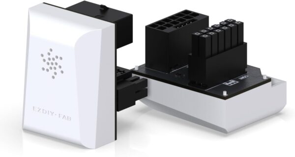 Connettore Angolare12VHPWR Bianco 180° RVS EZDIY-FAB