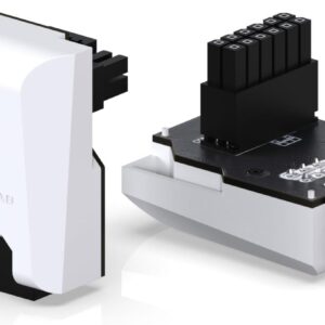 Connettore Angolare12VHPWR Bianco 90° RVS EZDIY-FAB