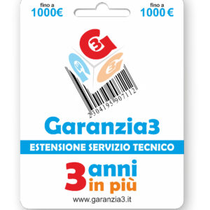 Estensione di garanzia 3 anni aggiuntivi massimale 1000€ - Garanzia3