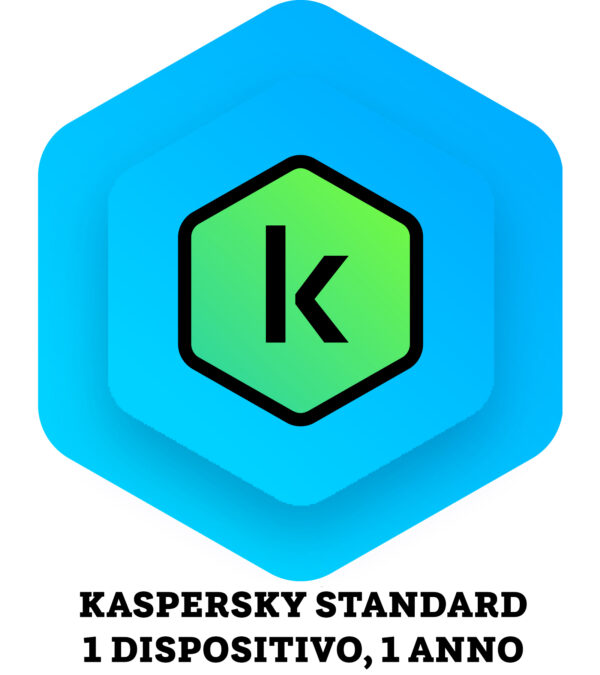 Kaspersky standard antivirus, 1 dispositivo,1 anno - ESD licenza elettronica