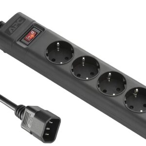 Multipresa di alimentazione UPS, IEC C14, 4 prese Schuko (CEE 7/3), 230V, APC
