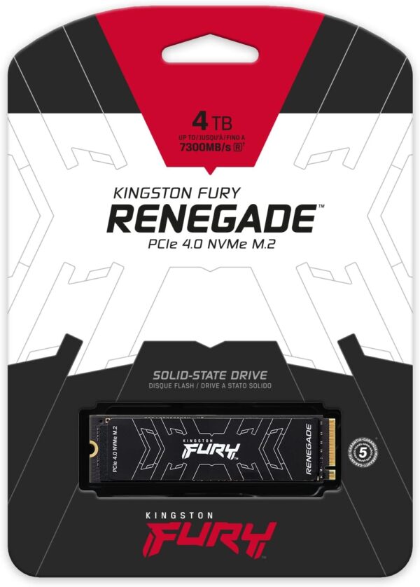 4TB NVMe SSD Pcie 4.0 FURY Renegade Kingston